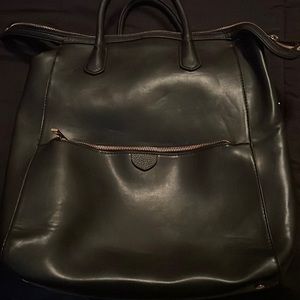 Leather backpack